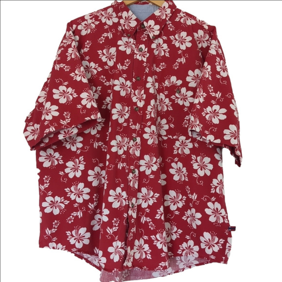 Other - Vintage Bugle Boy Shirt Mens 2XL Button Down Hawaiian Surfer Beach Casual